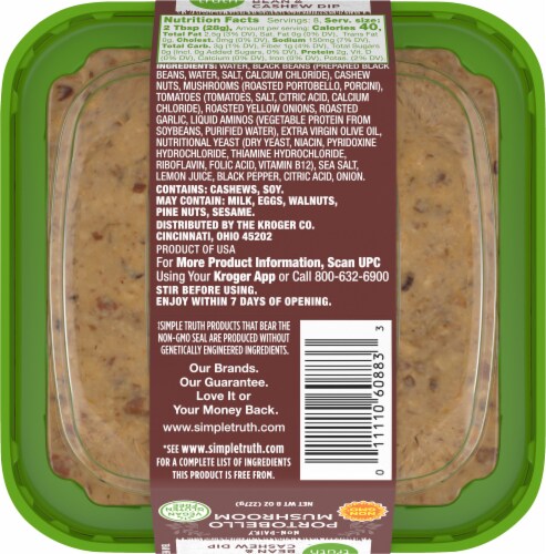 Simple Truth™ Plant Based Portobello Mushroom Bean & Cashew Dip Perspective: bottom