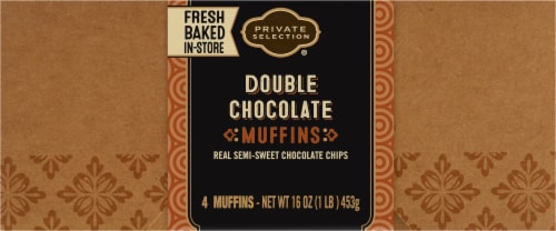 Private Selection® Chocolate Muffins Perspective: bottom