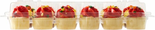 Bakery Fresh Goodness Mini Vanilla & Chocolate Fall Cupcakes Perspective: bottom