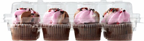 Bakery Fresh Mini Valentine Chocolate Cupcake Perspective: bottom