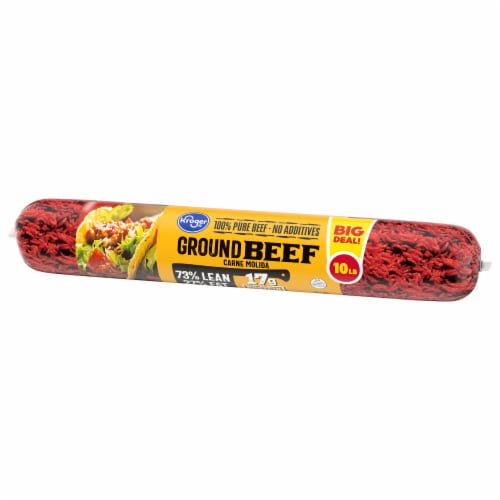 Kroger® 73/27 Ground Beef Roll 10 LB BIG DEAL! Perspective: bottom