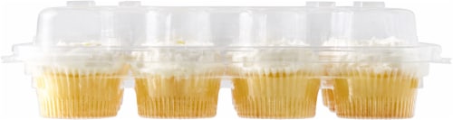 Bakery Fresh Lemon Filled Mini Cupcakes Perspective: bottom