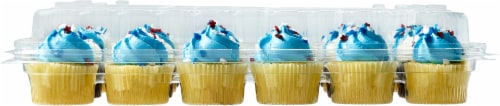 Bakery Fresh Patriotic Mini Cupcakes Perspective: bottom
