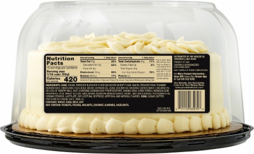 Private Selection® White Cake with Buttercream Icing Perspective: bottom