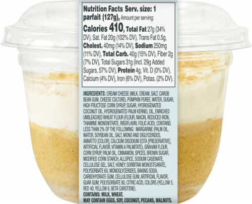 Bakery Fresh Pumpkin Spice Mousse Cup Perspective: bottom