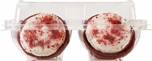 Bakery Fresh Red Velvet Frosted Sugar Cookies Perspective: bottom