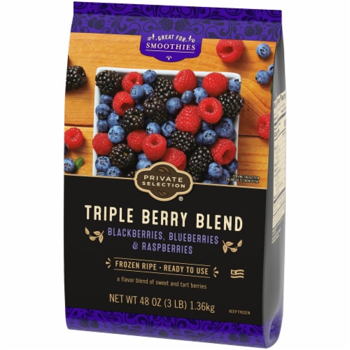Private Selection® Triple Berry Blend Frozen Fruit Perspective: bottom