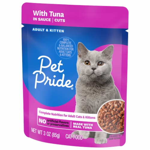 Pet Pride® All Life Stages Wet Cat Food Tuna in Sauce Cuts Perspective: bottom