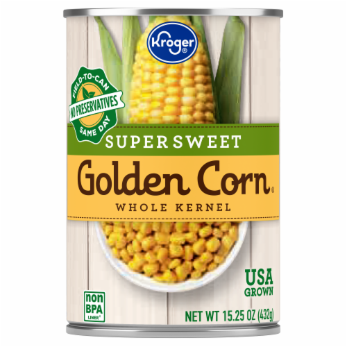 Kroger® Supersweet Whole Kernel Canned Golden Corn Perspective: bottom