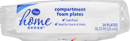 Kroger® 10.25-Inch Compartment Foam Plates Perspective: bottom