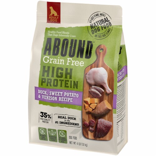ABOUND® Grain Free High Protein Adult Dry Dog Food Duck Sweet Potato & Venison Perspective: bottom