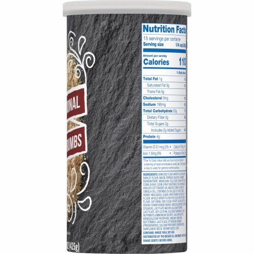 Kroger® Traditional Bread Crumbs Perspective: bottom