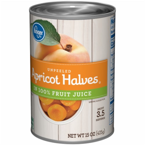 Kroger® Canned Apricot Halves in 100% Fruit Juice Perspective: bottom