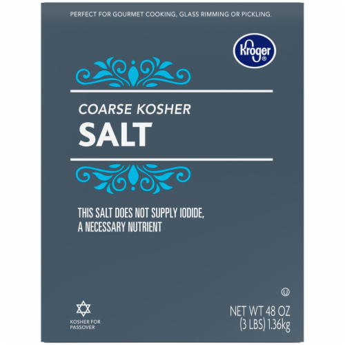 Kroger® Coarse Kosher Salt Perspective: bottom