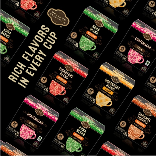 Private Selection® Mocha Latte Medium Roast K-Cup® Coffee Pods Perspective: bottom