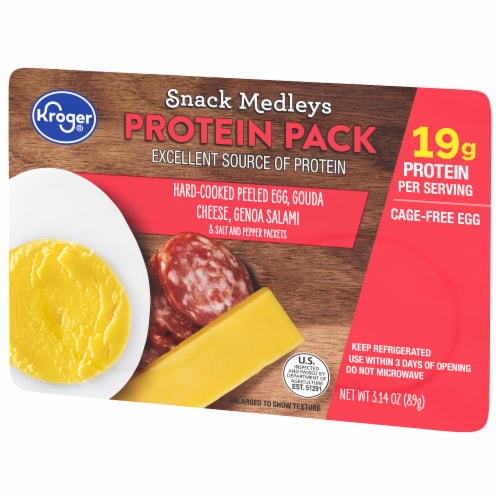 Kroger® Peeled Egg Gouda & Genoa Salami Protein Snack Kit Perspective: bottom