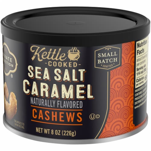 Private Selection® Kettle Cooked Sea Salt Caramel Cashews Perspective: bottom
