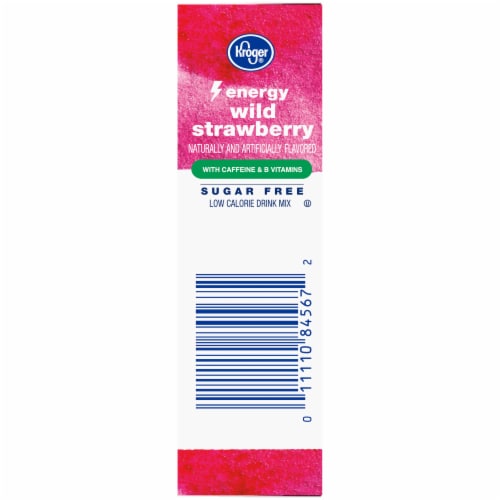 Kroger® Energy Wild Strawberry Drink Mix Packets Perspective: bottom