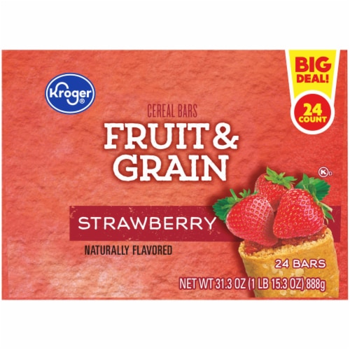 Kroger® Strawberry Fruit & Grain Cereal Bars BIG Deal! Perspective: bottom