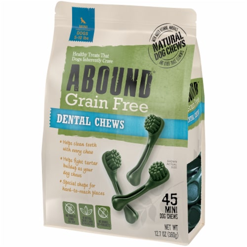 ABOUND® Grain Free Dental Chews Mini Dog Treats Perspective: bottom