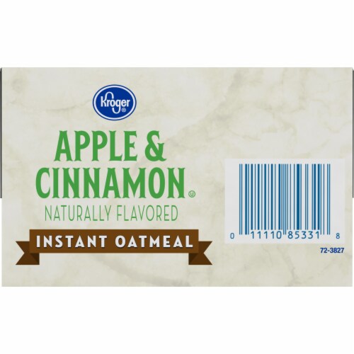 Kroger® Apples & Cinnamon Instant Oatmeal Perspective: bottom