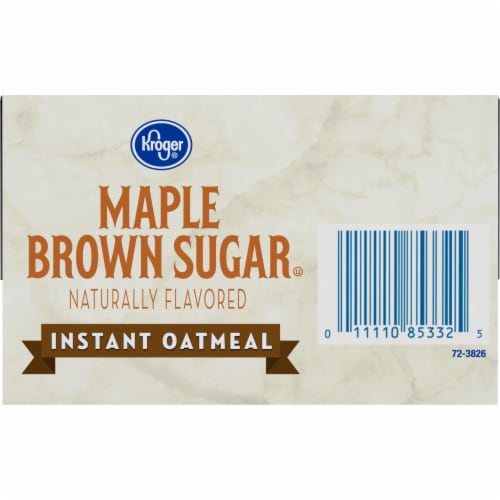 Kroger® Maple & Brown Sugar Instant Oatmeal Perspective: bottom