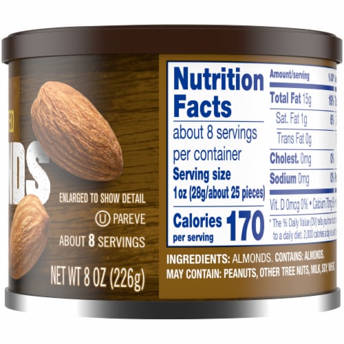 Kroger® Unsalted Dry Roasted Almonds Perspective: bottom