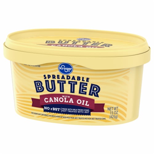 Kroger® Spreadable Butter With Canola Oil Perspective: bottom