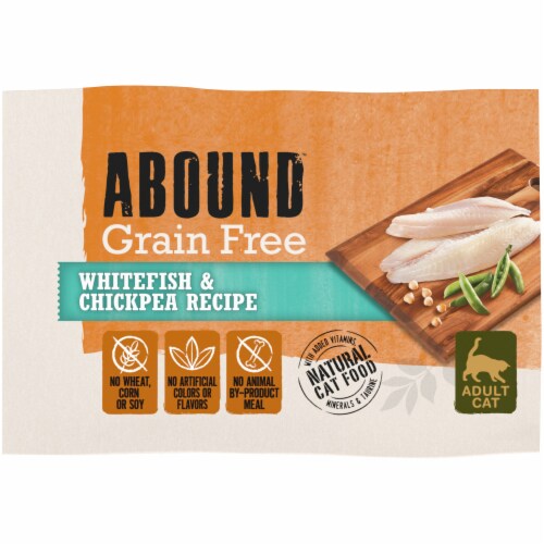 Abound Grain Free Whitefish Chickpea Recipe Adult Dry Cat Food