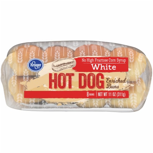 Kroger® White Hot Dog Buns Perspective: bottom
