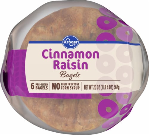 Kroger® Cinnamon Raisin Bagels Perspective: bottom