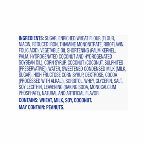 Kroger® Coconut & Caramel Fudge Cookies Perspective: bottom
