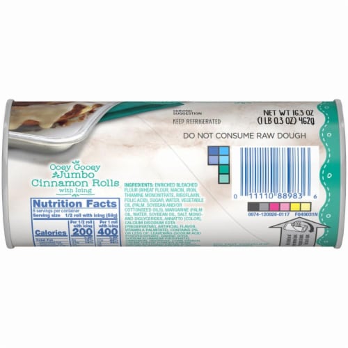 Kroger® Ooey Gooey Jumbo Cinnamon Rolls with Icing Perspective: bottom