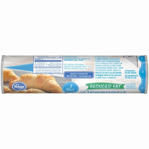 Kroger® Reduced Fat Crescent Dinner Rolls Perspective: bottom