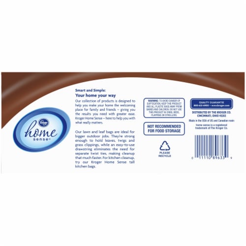 Kroger® Lawn & Leaf Gallon Drawstring Bags Perspective: bottom
