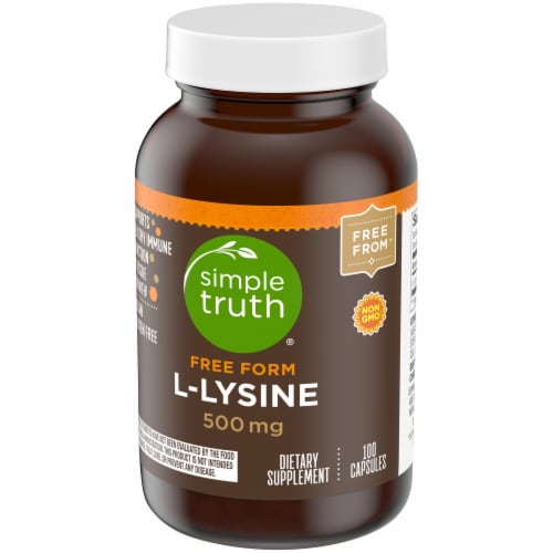 Simple Truth® L-Lysine Capsules 500mg Perspective: bottom