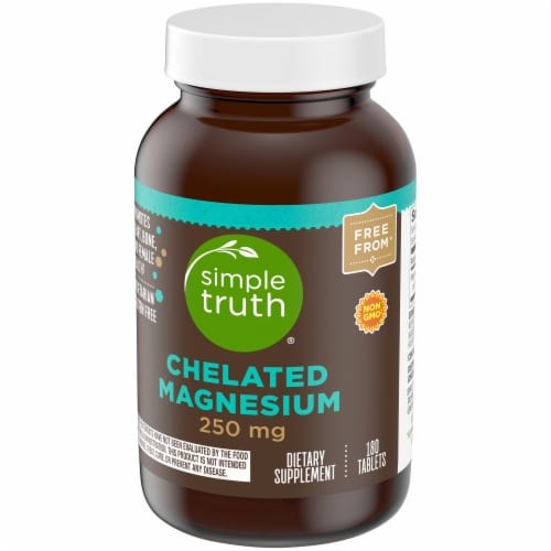 Simple Truth® Chelated Magnesium Tablets 250mg Perspective: bottom