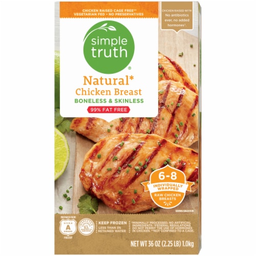 Simple Truth® Boneless and Skinless Natural Chicken Breasts Perspective: bottom