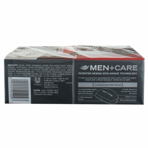 Dove Men + Care Deep Clean Body + Face Bar Perspective: bottom