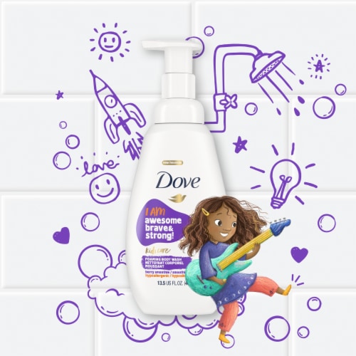 Dove Kids Care Berry Smoothie Foaming Body Wash Perspective: bottom