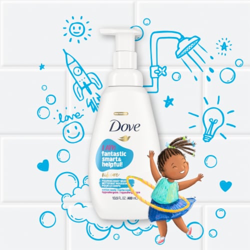 Dove Kids Care Cotton Candy Foaming Body Wash Perspective: bottom