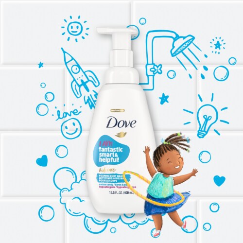 Dove Kids Care Cotton Candy Foaming Body Wash Perspective: bottom
