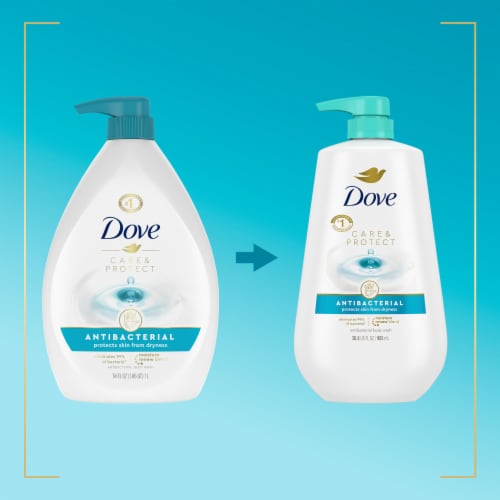 Dove Care & Protect Antibacterial Body Wash with Pump Perspective: bottom