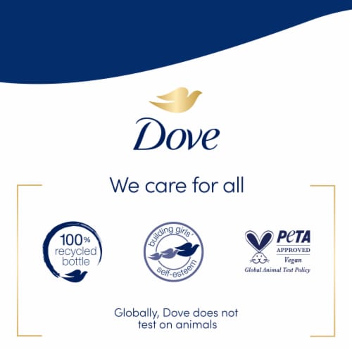 Dove Advanced Care Deep Moisture Hand Wash Protects Skin from Dryness Perspective: bottom