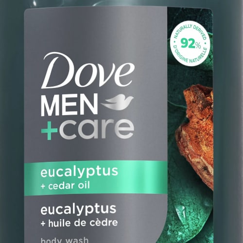 Dove Men+care Body Wash Eucalyptus + Cedar Oil Perspective: bottom