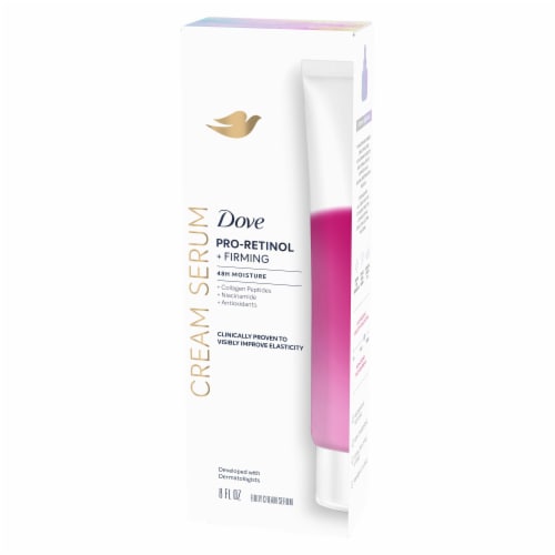 Dove Cream Serum Pro-Retinol + Firming for Elasticity and Firmness, Niacinamide and Antioxidants Perspective: bottom