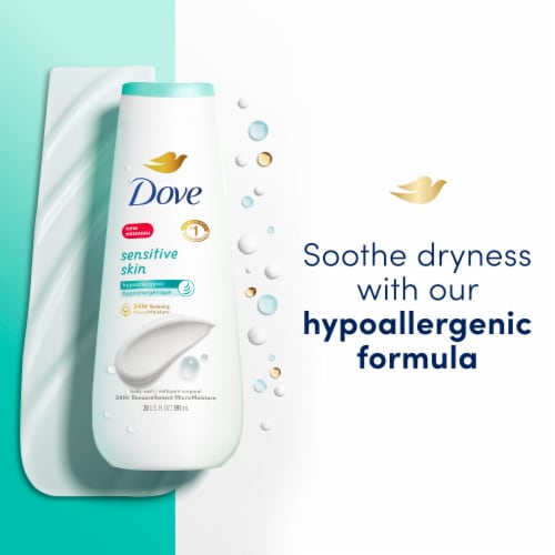 Dove Body Wash Sensitive Skin 20 oz Perspective: bottom