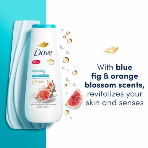 Dove Reviving Blue Fig & Orange Blossom Body Wash Perspective: bottom