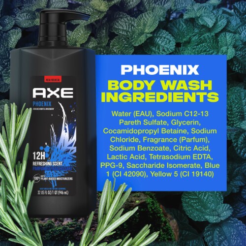 AXE Phoenix Clean + Cool Body Wash Perspective: bottom