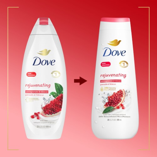 Dove Rejuvenating Pomegranate & Hibiscus Body Wash Perspective: bottom